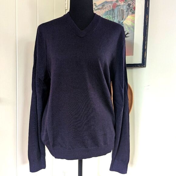 Nordstrom Extra Fine Merino Wool Sweater M Dark Academia Whimsigoth Preppy - Picture 1 of 9